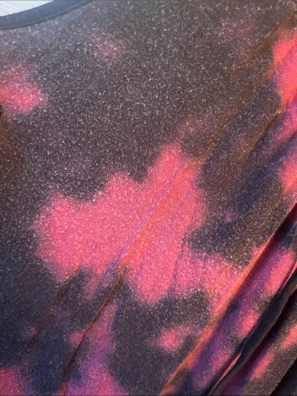 Torrid Super Soft Wine Tie Dye Lace Swing Tank - Picture 6 of 6